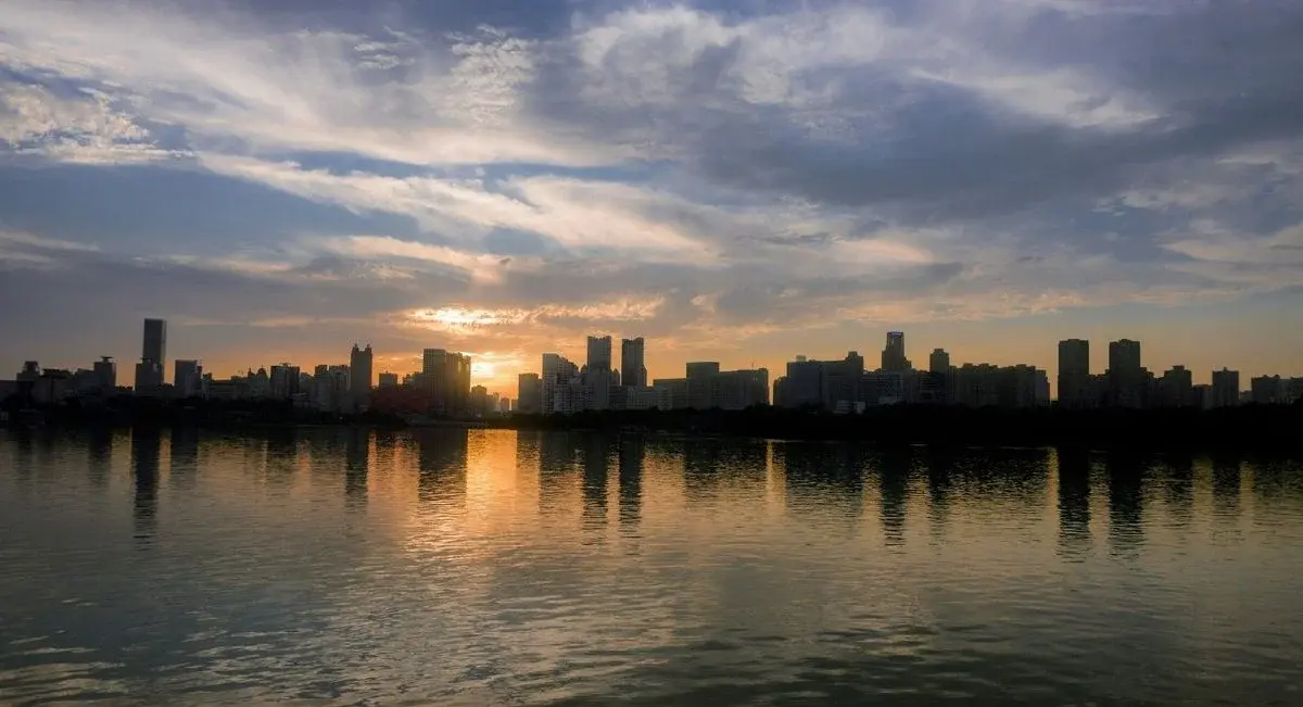 Wuhan's skyline along the Yangtze River